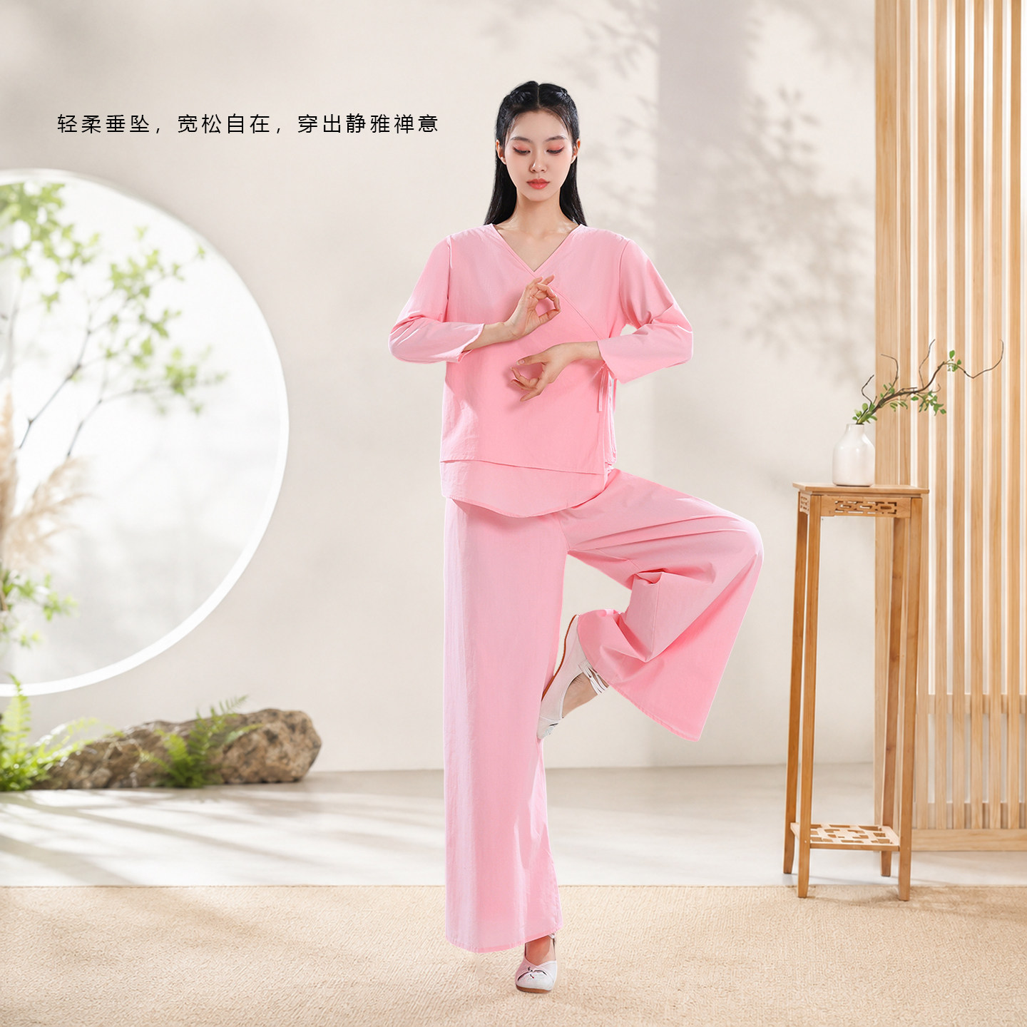 禅意风禅舞佛系高端女装练功服国风素衣仙气疗愈禅服居士打坐道服