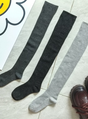 金银丝过膝袜子亮晶晶长筒袜女士长袜女生可爱长腿袜微压显瘦袜子