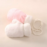 Детские демисезонные мультяшные утепленные перчатки для новорожденных