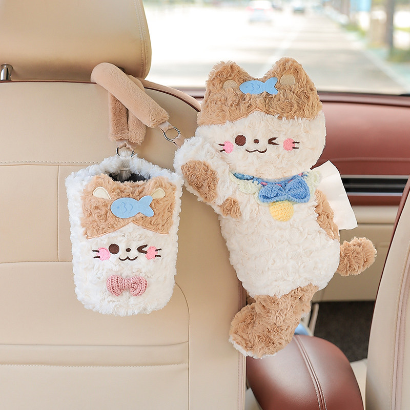 【原创设计】可爱车载纸巾盒玩偶