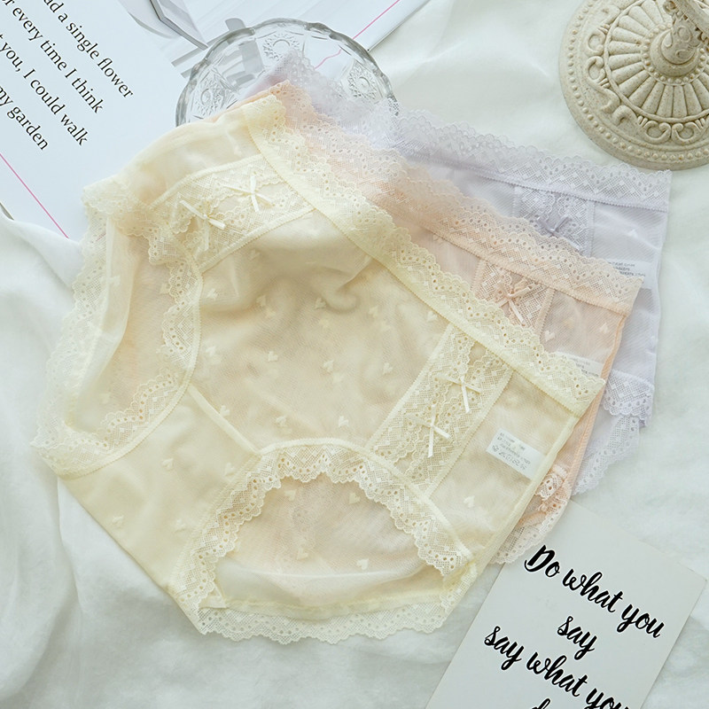 彩田女士内裤性感蕾丝大码短裤7A级抑菌裆底裤透气薄款纯欲三角裤,女士内衣/男士内衣/家居服,女三角裤,淘宝优惠券,粉丝福利购,淘宝优惠卷