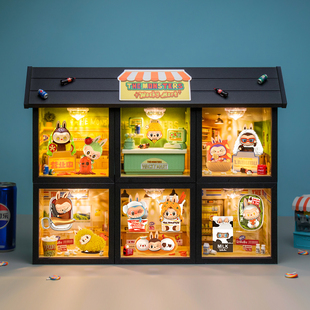 适用泡泡玛特THE MONSTERS LABUBU怪味便利店系列盲盒手办展示盒