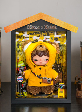 Kodak咔哒小野熊毛绒挂件展示盒