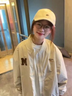 美式复古棒球服女春秋新款韩版宽松BF百搭字母刺绣夹克外套ins潮