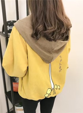 秋季薄款外套女潮ins2024年秋季新款小个子学生初春短款情侣夹克