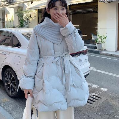 小个子韩版针织领羽绒服外套女