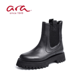 雪地靴 ara德国鹦鹉舒适女鞋 秋冬深口拉链中跟休闲款 G楦22A56705