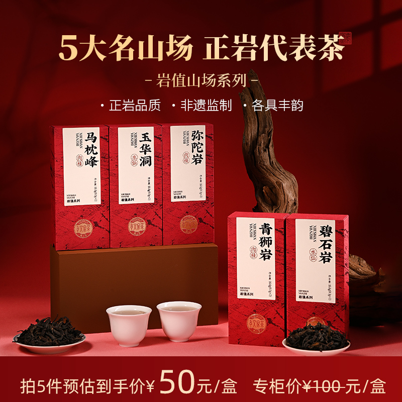 孝文家茶弥陀岩肉桂武夷岩茶青狮岩肉桂玉华洞碧石岩水仙乌龙茶叶