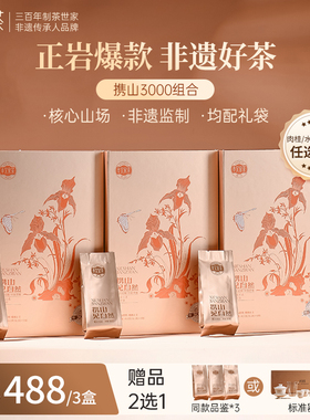 【热卖】孝文家茶携山3000系列武夷岩茶肉桂大红袍乌龙茶叶送礼