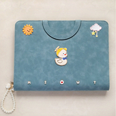 原创定制字母可爱鸭孕检收纳册手提拉链包孕妇产检a4a5检查单活页