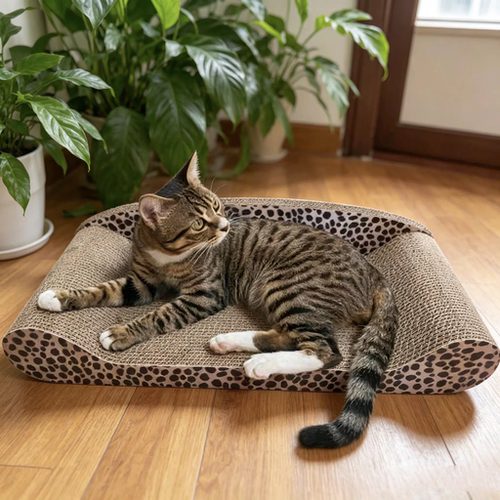 得酷大号猫抓板贵妃椅瓦楞纸