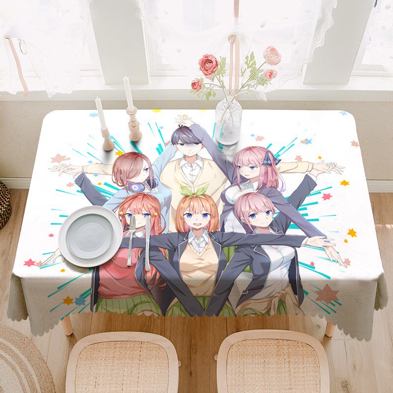 二次元动漫五等分花嫁防水桌布