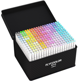 富莱卡勒一代马克笔套装酒精油第1代双头superior富来三代软笔头专业美术秀普福来官方旗舰店