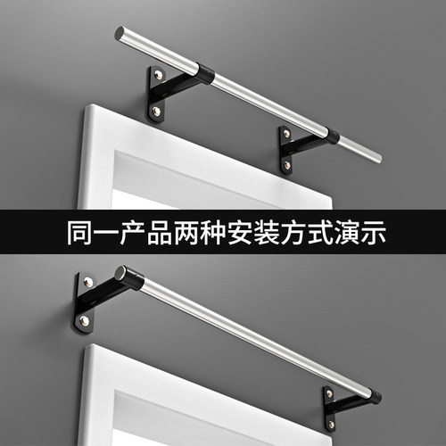 单杠室内家用 门上单杠 健身引体向上器不锈钢打孔安装