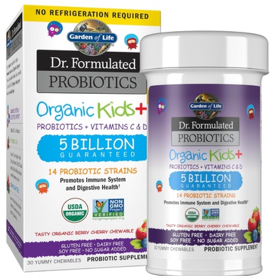 美国直邮Dr. Formulated儿童维生素益生菌接骨木无乳提高健康补充