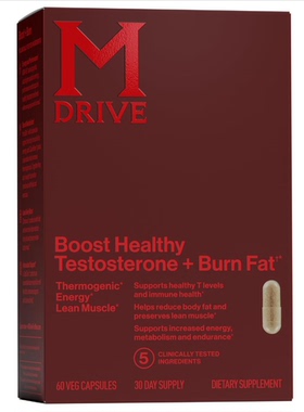 美国直邮Mdrive Boost and Burn Testosterone Booster燃能胶囊