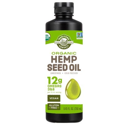 美国直邮Manitoba Harvest Organicda-麻油冷压 每12克欧米茄 3+6