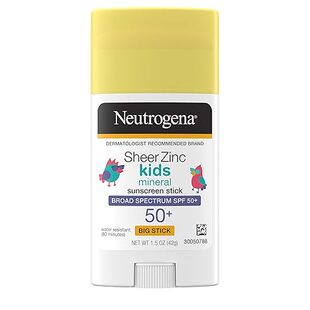 美国直邮Neutrogena Sheer Zinc Oxide Kids氧化锌儿童矿物防晒棒