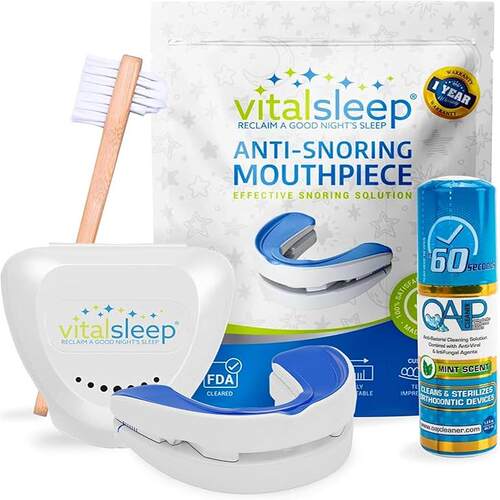 美国直邮VitalSleep 防打鼾口罩停止打 改善睡眠可调节个性化贴合