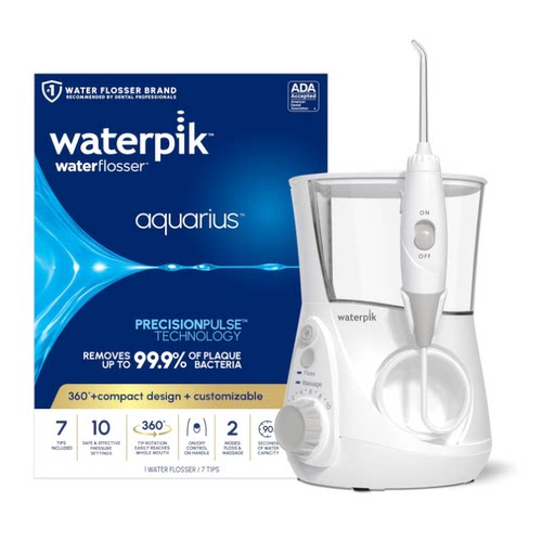 美国直邮Waterpik Aquarius原装水牙线 牙科护理 10种设置WP-660