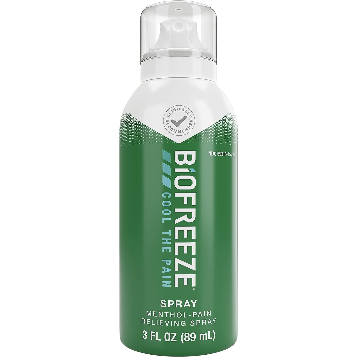 美国直邮Biofreeze Menthol Spray薄荷醇喷雾肌肉酸痛背关节89ml