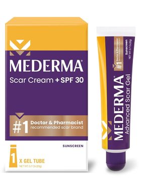 美国直邮 Mederma皮肤疤痕霜加上防护系数30防护霜减少疤痕的外观