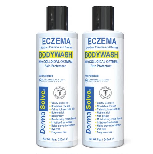 美国直邮Dermasolve Eczema Relief 湿 汗缓解皮肤干裂修护沐浴露