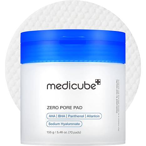 美国直邮medicube Toner Pads Zero Pore Pad爽肤水湿巾清洁毛孔
