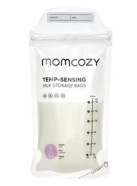 美国直邮原装Momcozy母乳储存袋 温度感应变色 自立式冷冻袋