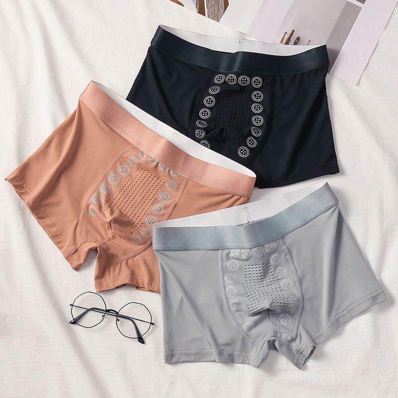 男士按摩裤负离子透气平角内裤