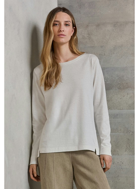 秋冬季女士厚T恤打底外穿55%汉麻45%有机棉针织面料270克加厚抗菌