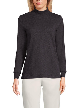 冬季女士抓绒保暖打底衫小高领有机棉弹力亲肤保暖绒毛也是棉的