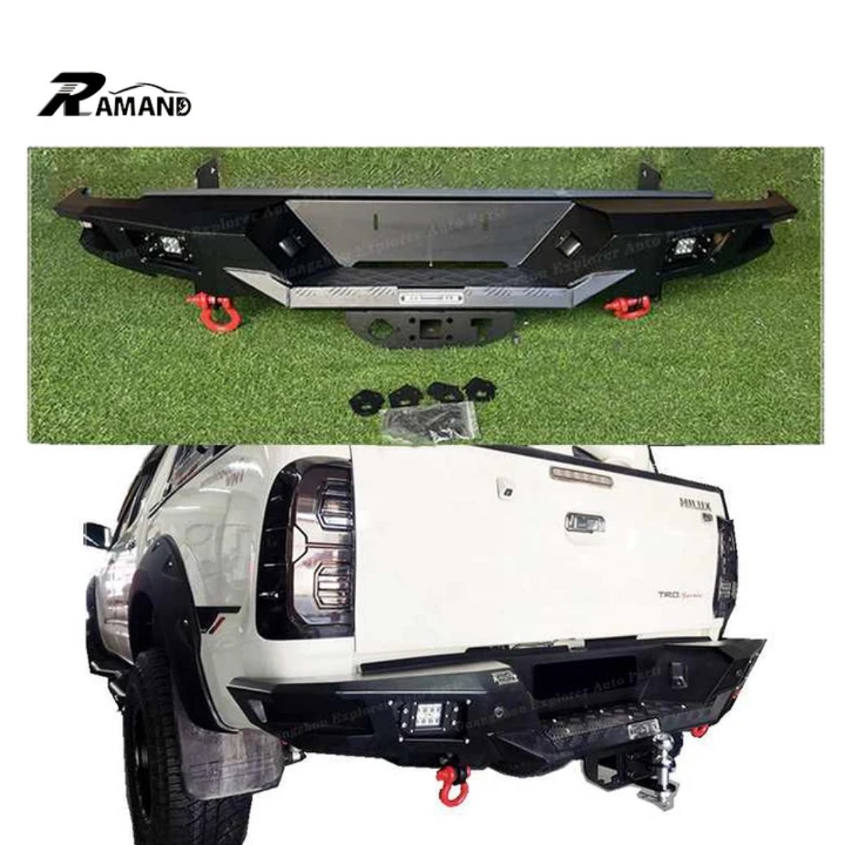 适用05-14年海拉克斯 HILUX VIGO改装后杠竞技杠 后保险杠拖车杠