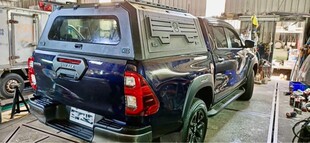 适用福特RANGER 海拉克斯REVO ROCCO皮卡改装货箱锰钢高盖防盗盖