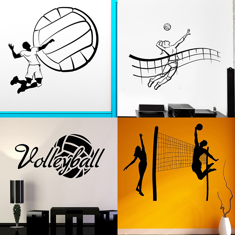 排球运动员贴画VolleyBall贴纸