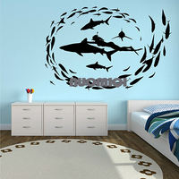 80 types of Scuba Diving wall stickers Underwater Free Diving stickers Scuba Diving Bathroom Glass stickers thumbnail 2