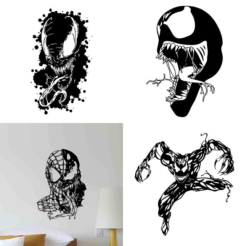 89款venom毒液墙贴漫威漫画反派贴画超级英雄宿舍卧室背景墙装饰