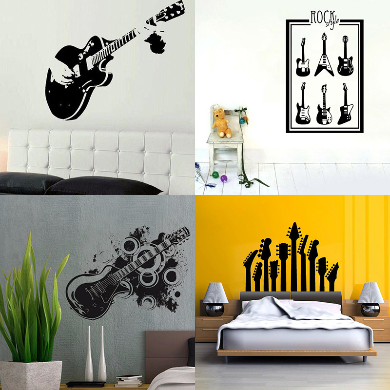 吉他墙贴guitar音乐教室餐厅