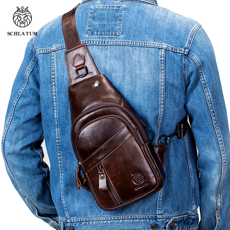 2026新款头层牛皮胸包男士款真皮斜挎包高级感潮流休闲运动斜肩包,箱包皮具/热销女包/男包,胸包,淘宝优惠券,粉丝福利购,淘宝优惠卷