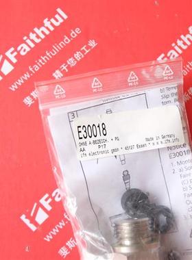 议价IFM E30018 易福门全新电子连接器 CLAMP FITTING G1/2