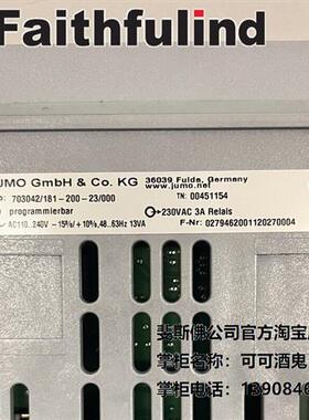 议价Jumo 00451154 久茂全新温控器 703042/181-200-23/000 dTRON