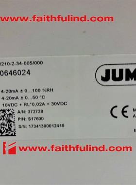 议价Jumo 00646024 久茂全新温湿度传感器 907021/210-2-34-005/0