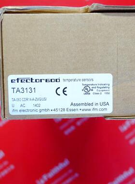 议价 TA3131 易福门全新温度感测器 TA-060.CDR14-A-ZVG/US/