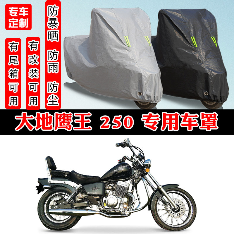 大地鹰王 沙尘暴DD250E-5D摩托车专用防晒防雨车衣车罩加厚防尘罩