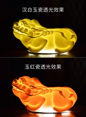 东方泥土中式陶瓷貔貅德化白瓷雕塑艺术摆件办公室招财装饰工艺礼