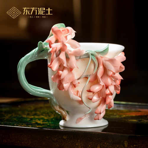 【520礼物】就送高档釉下彩水杯