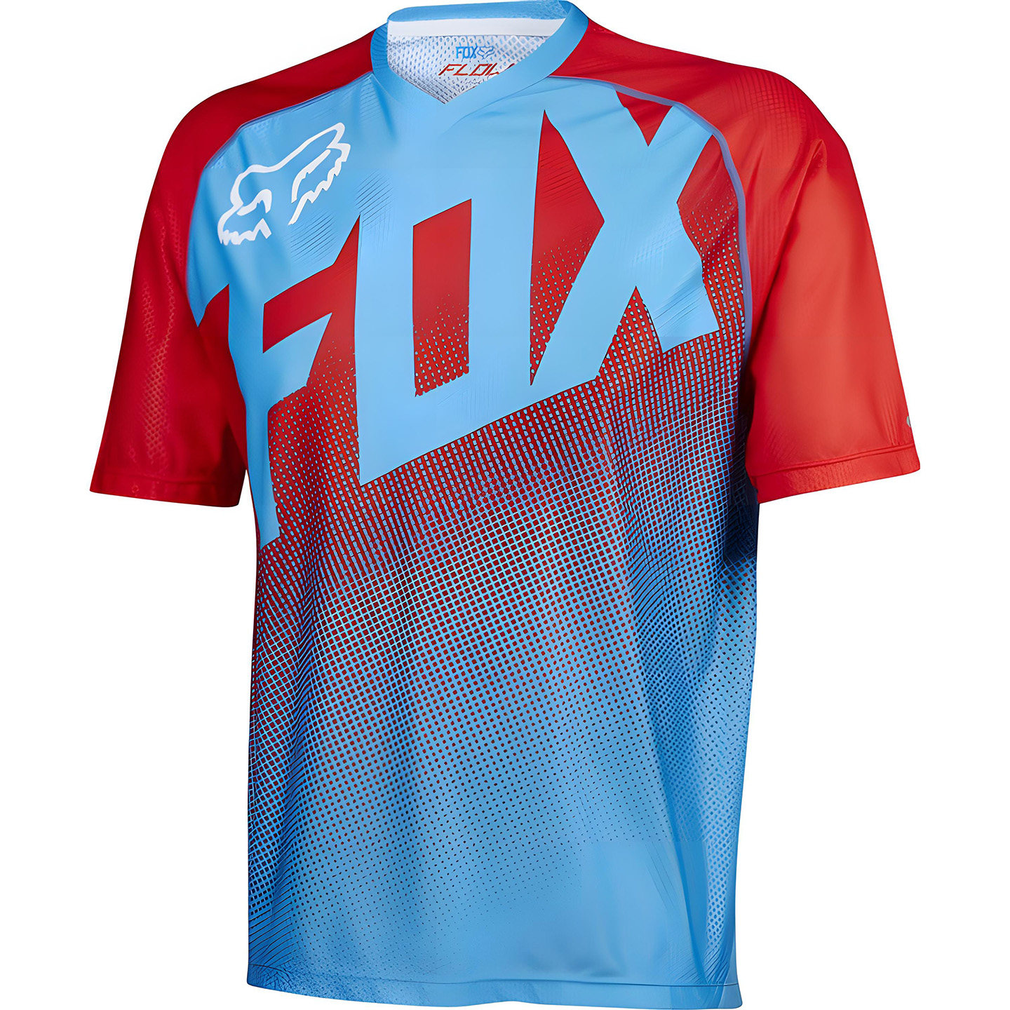 fox薄款速降服男短袖骑行服上衣