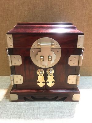 印度小叶紫檀拼接首饰盒