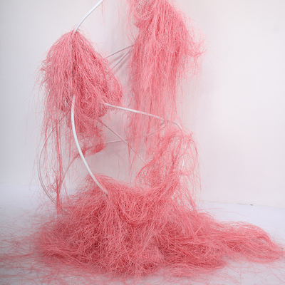 婚庆创意装饰彩色蓬松草舞台背景装饰造型草橱窗美陈路引造景布置