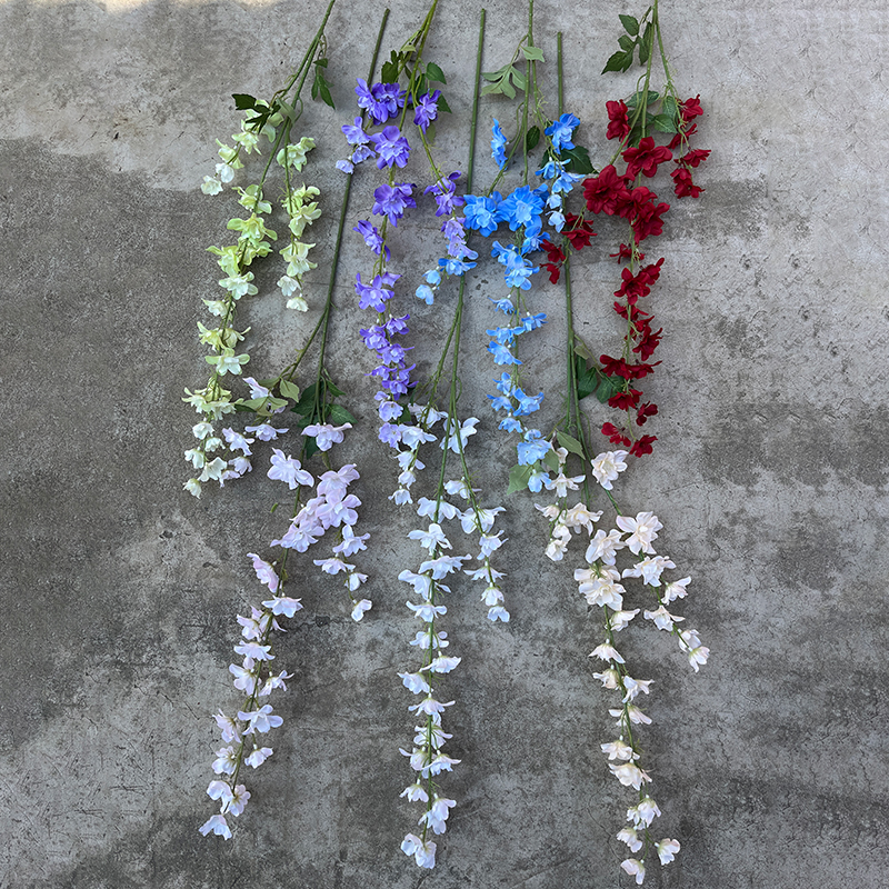 婚庆仿真花材紫罗兰飞燕布置花艺舞台软装婚礼假花客厅玄关摆件花